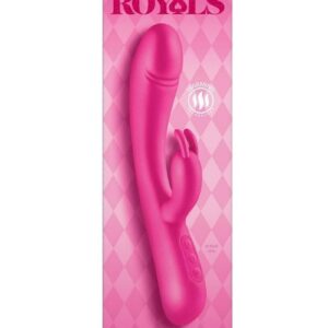 Royals Divine Rechargeable Silicone Rabbit Vibrator - Pink