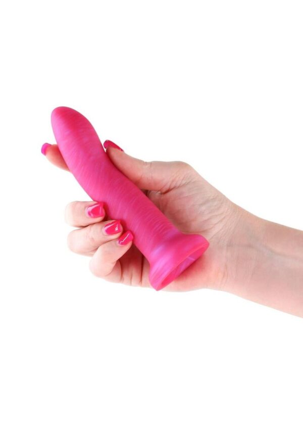 Royals Charlie Silicone Dildo 5in - Pink - Image 3