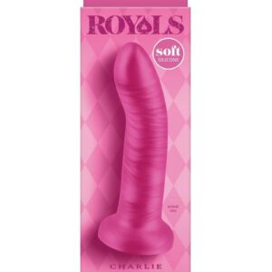 Royals Charlie Silicone Dildo 5in - Pink
