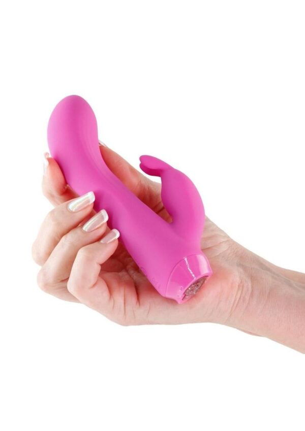 Charms Ivy Rechargeable Silicone Rabbit Vibrator- Magenta - Image 3