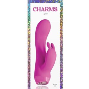 Charms Ivy Rechargeable Silicone Rabbit Vibrator- Magenta