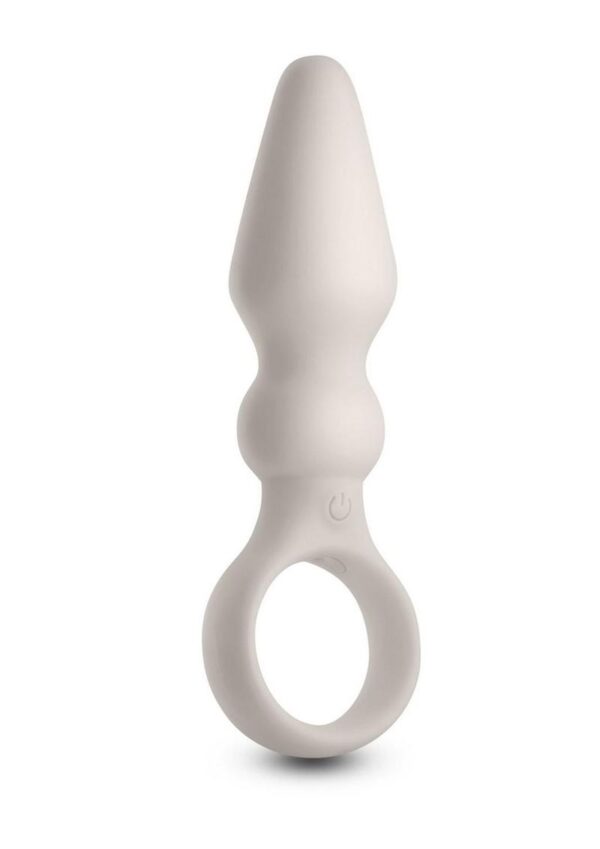 Lust-N-Dreams Bossa Rechargeable Silicone Anal Plug - White - Image 2