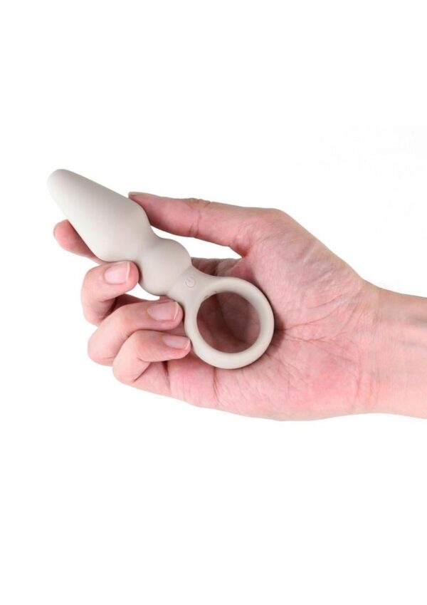 Lust-N-Dreams Bossa Rechargeable Silicone Anal Plug - White - Image 3