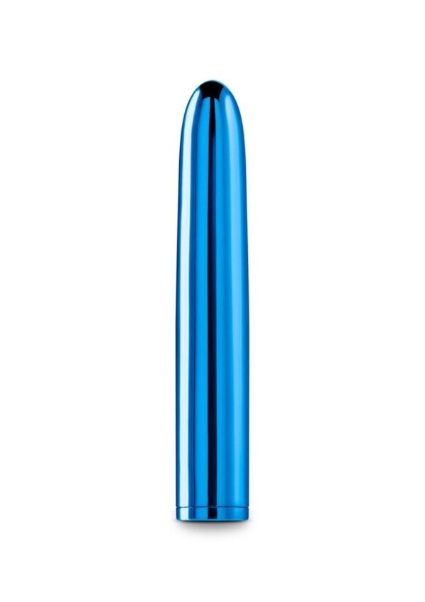 Chroma Classic Rechargeable Vibrator 7in - Blue - Image 2