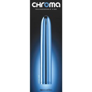 Chroma Classic Rechargeable Vibrator 7in - Blue