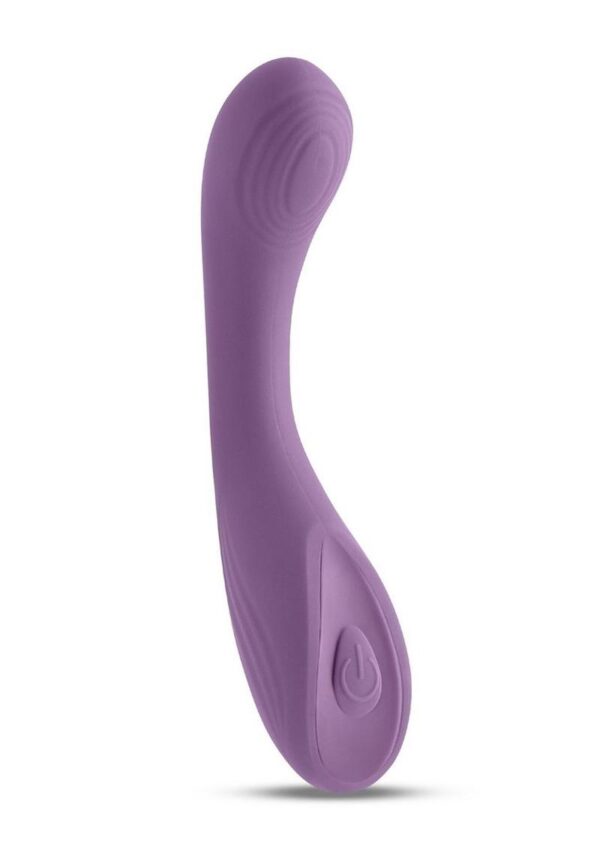 Desire Collection Pure Rechargeable Silicone Vibrator - Purple - Image 2