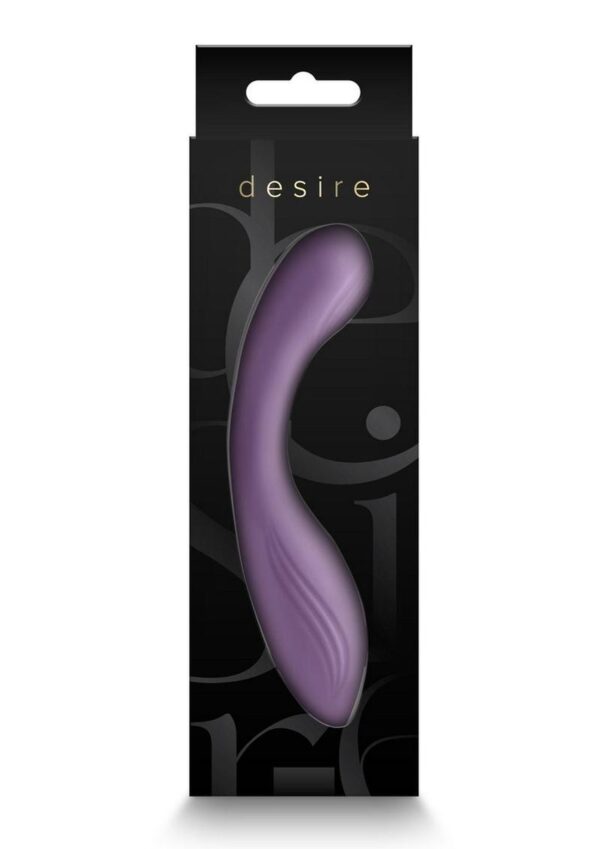 Desire Collection Pure Rechargeable Silicone Vibrator - Purple - Image 4