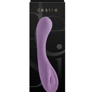 Desire Collection Pure Rechargeable Silicone Vibrator - Purple