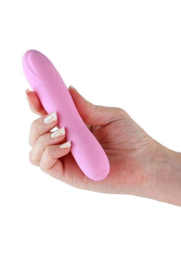 Desire Destiny Rechargeable Silicone Vibrator - Pink - Image 3