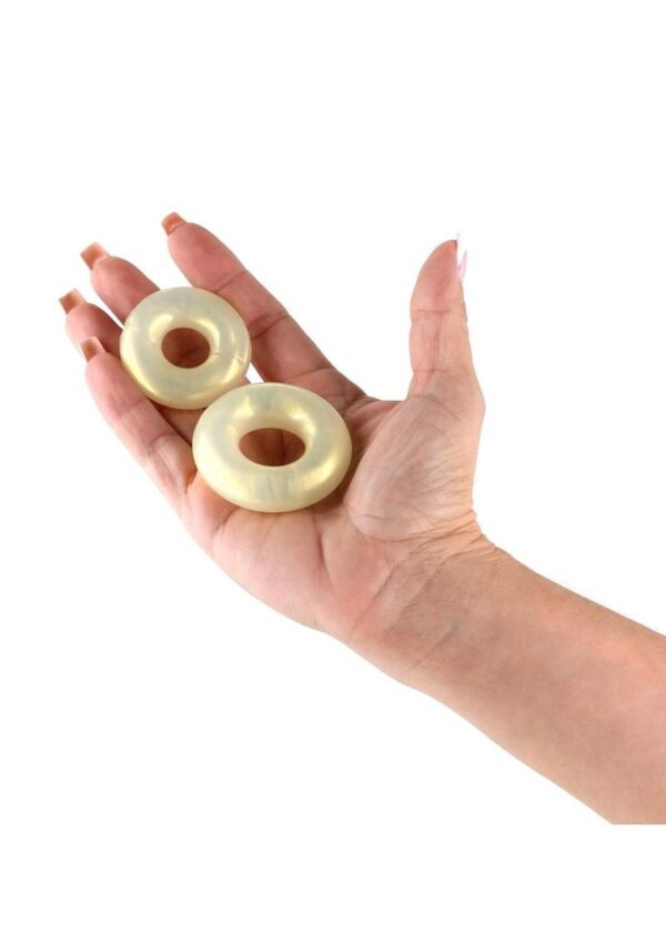 Fantasia Double Stack Cock Rings - Yellow - Image 3