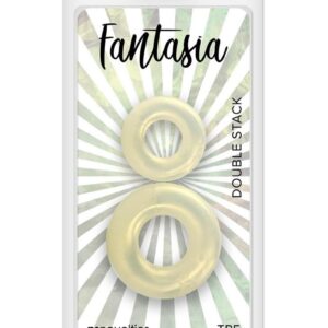 Fantasia Double Stack Cock Rings - Yellow