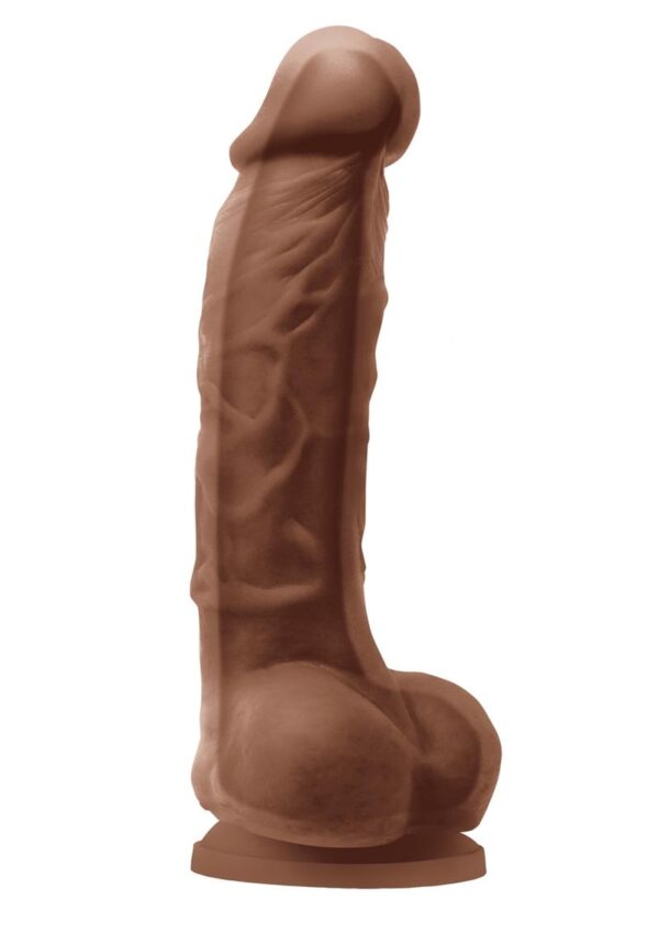 Colours Dual Density Silicone Dildo 5in - Caramel - Image 2