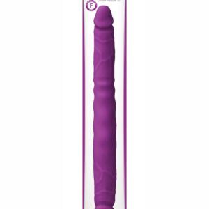 Colours Double Pleasures Silicone Double Dildo 12in - Purple