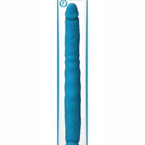 Colours Double Pleasures Silicone Double Dildo 12in - Blue