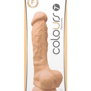 Colours Pleasure Silicone Dildo 7in - Vanilla