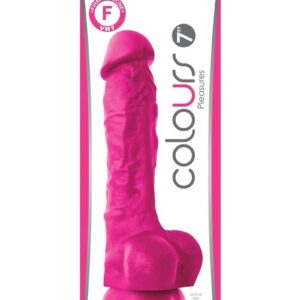 Colours Pleasures Silicone Dildo 7in - Pink