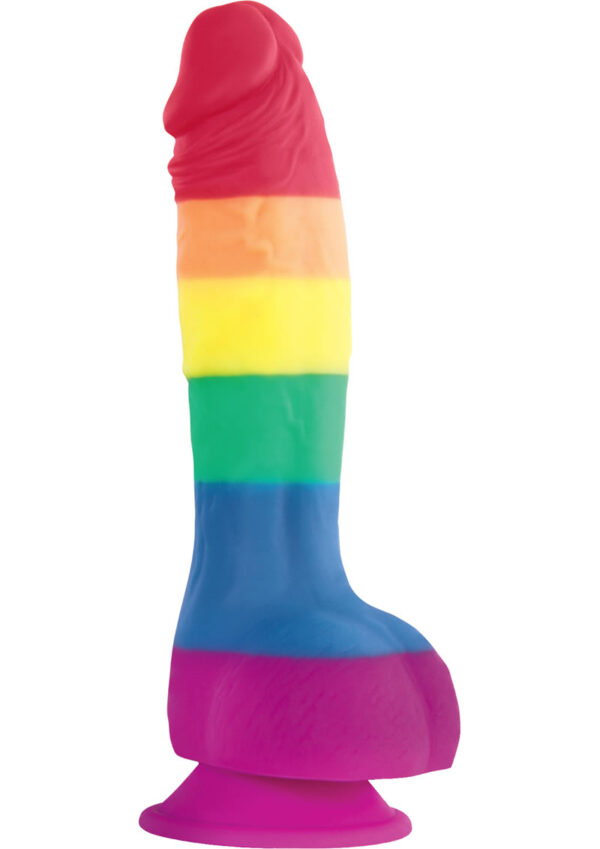 Colours Pride Edition Silicone Dildo 6in - Rainbow - Image 2