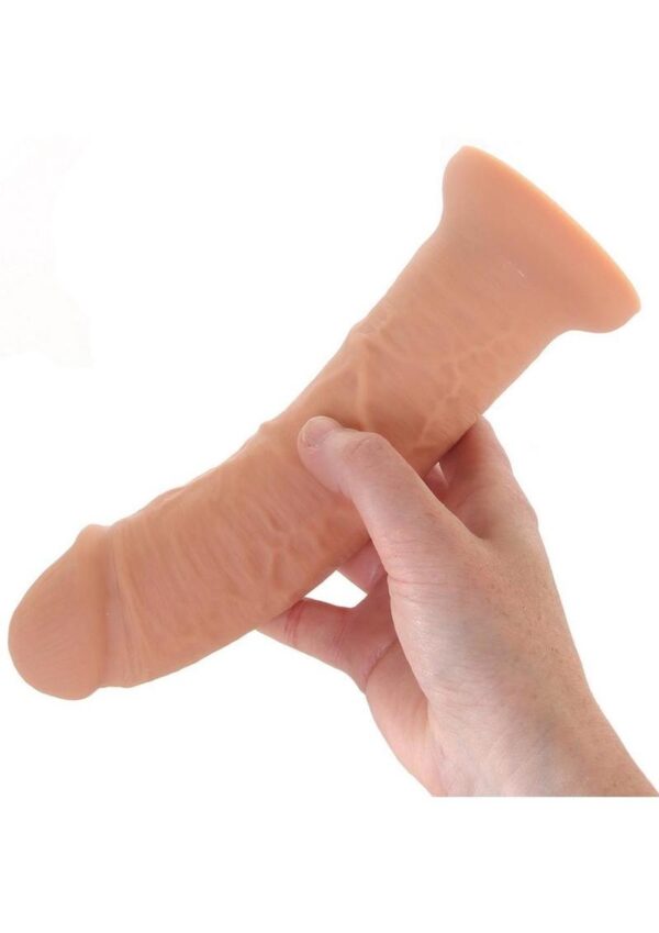 Colours Pleasures Girth Silicone Dildo 7in - Vanilla - Image 4