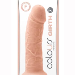 Colours Pleasures Girth Silicone Dildo 7in - Vanilla