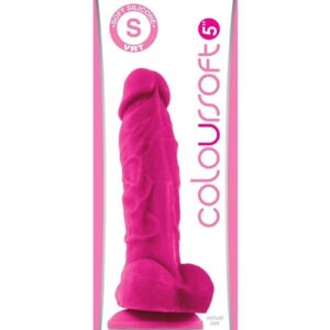 Coloursoft Silicone Dildo 5in - Pink