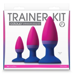 Colours Pleasures Trainer Silicone Anal Plug Kit - Assorted Colors