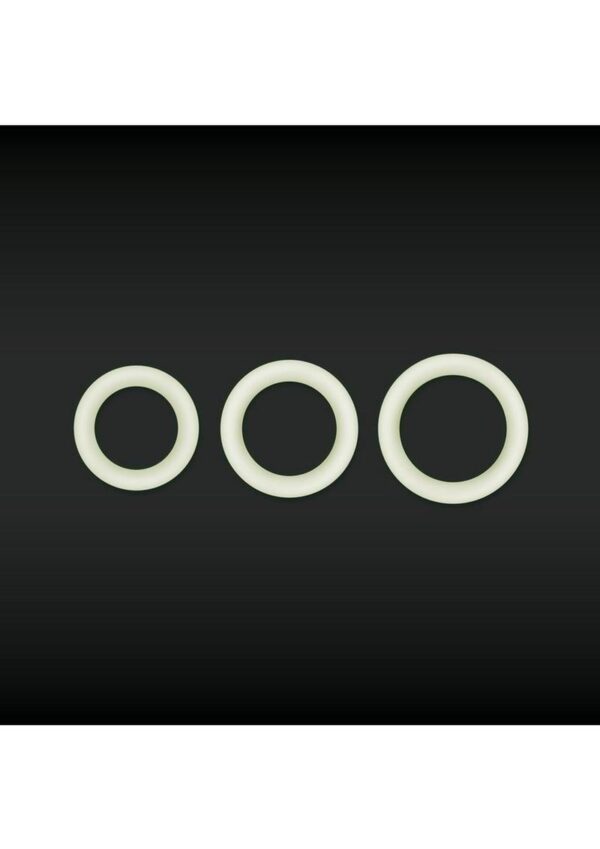 Firefly Halo Small Silicone Cock Ring Glow In The Dark - Clear - Image 4
