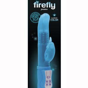 Firefly Jessica Glow In The Dark Thrusting and Rotating Rabbit - Blue
