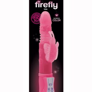 Firefly Lola Glow In The Dark Thrusting and Rotating Rabbit - Pink