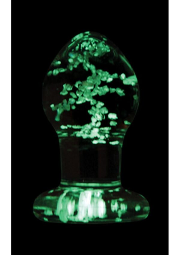 Firefly Glass Plug Butt Plug Glow In The Dark - Clear - Image 2