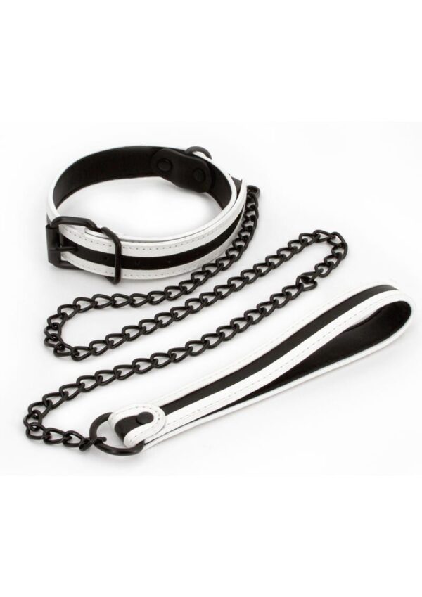 GLO Bondage Glow In The Dark Collar and Leash - Green - Image 2