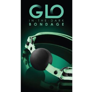 GLO Bondage Glow In The Dark Ball Gag - Green