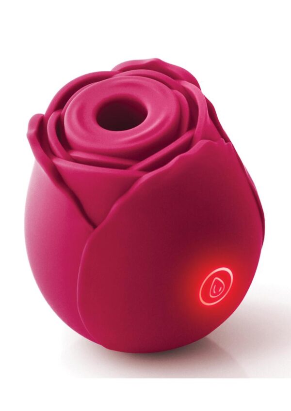 Inya The Rose Silicone Rechargeable Clitoral Stimulator - Red - Image 2