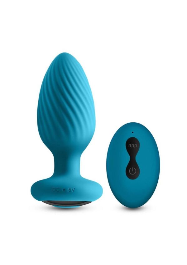 Inya Alpine 2.0 Rechargeable Silicone Anal Plug with  Remote Control - Teal - Image 2