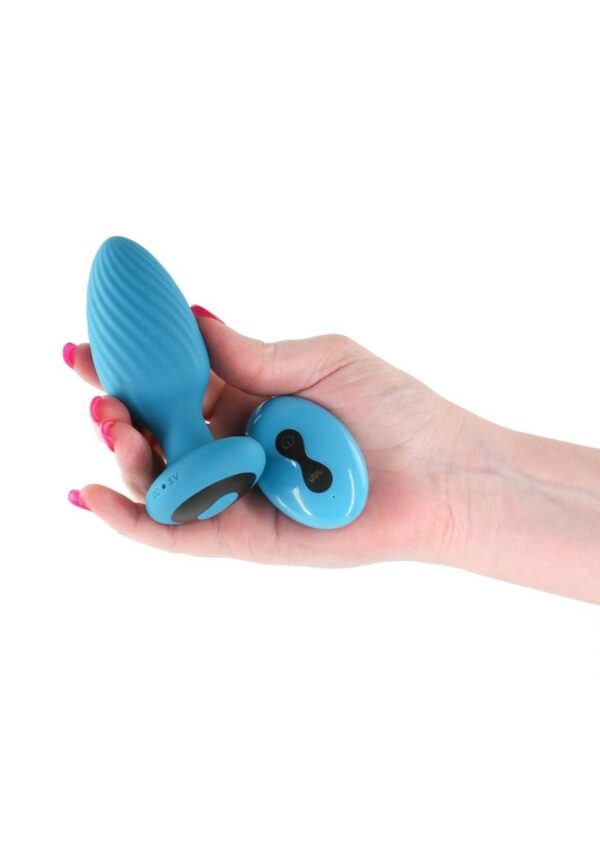 Inya Alpine 2.0 Rechargeable Silicone Anal Plug with  Remote Control - Teal - Image 3