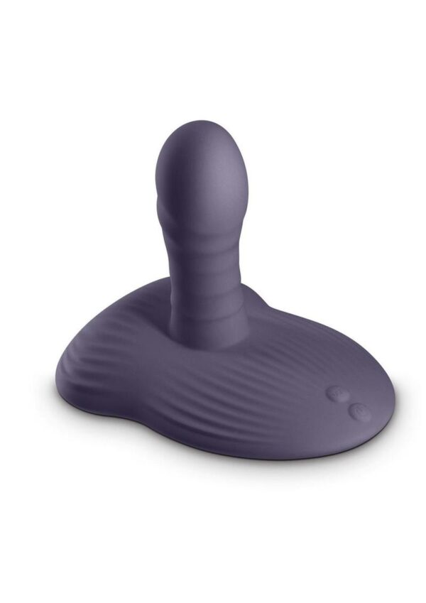 Inya Thrust and Grind Rechargeable Silicone Vibrator - Purple - Image 2