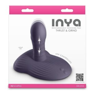Inya Thrust and Grind Rechargeable Silicone Vibrator - Purple