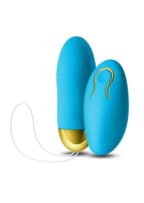 Revel Winx Rechargeable Silicone Bullet with Remote Control - Blue - Image 2