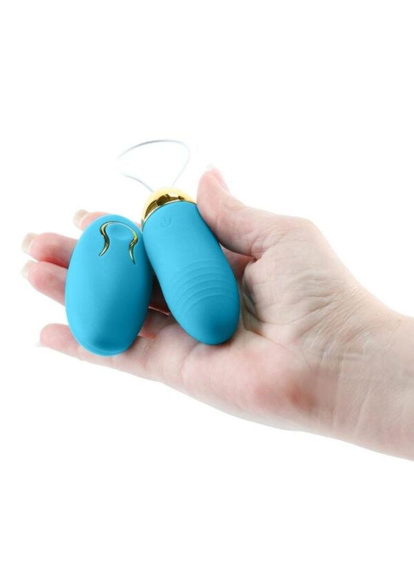 Revel Winx Rechargeable Silicone Bullet with Remote Control - Blue - Image 3
