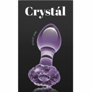 Crystal Premium Glass Flower Probe - Purple