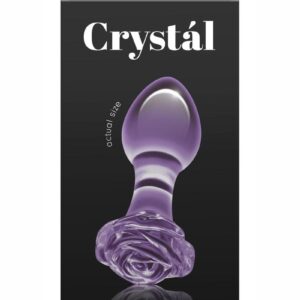 Crystal Premium Glass Rose Probe - Purple