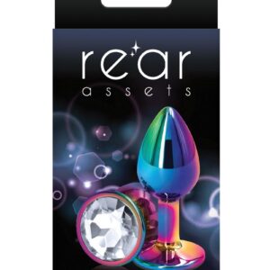 Rear Assets Multicolor Anal Plug - Small - Clear