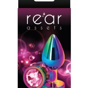 Rear Assets Multicolor Anal Plug - Med - Pink