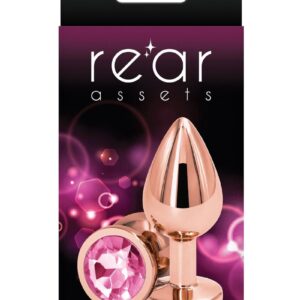 Rear Assets Rose Gold Anal Plug - Medium - Pink