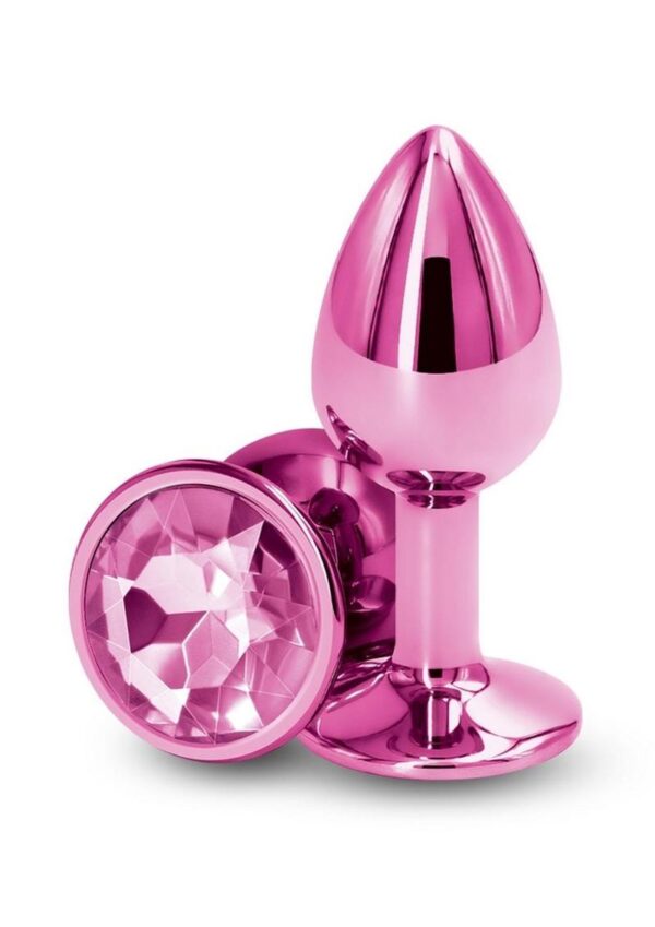 Rear Assets Aluminum Anal Plug - Small - Pink - Image 2