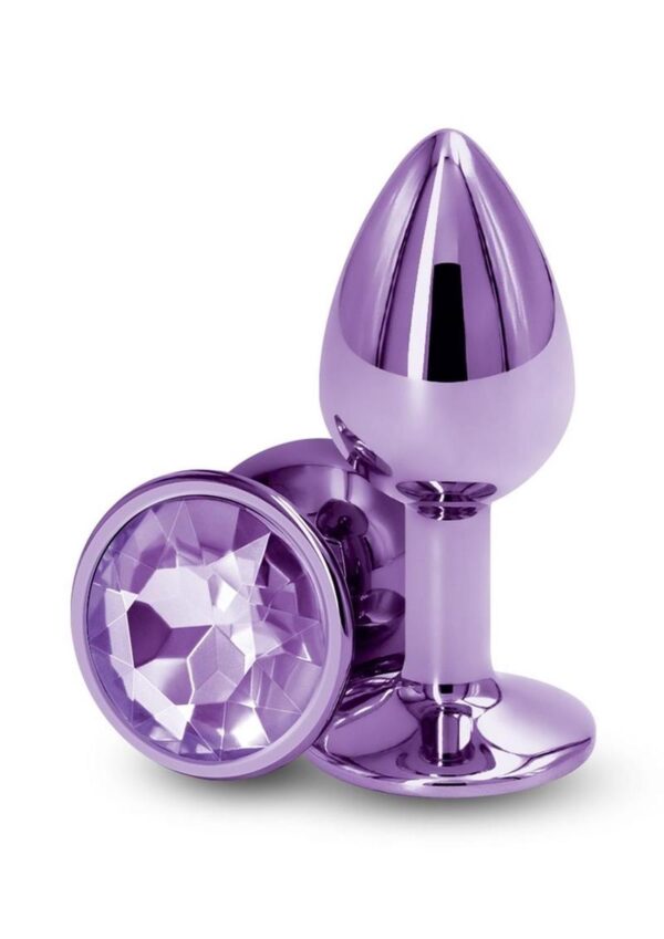 Rear Assets Aluminum Anal Plug - Small - Purple - Image 2