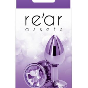 Rear Assets Aluminum Anal Plug - Small - Purple
