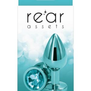 Rear Assets Aluminum Anal Plug - Medium - Teal
