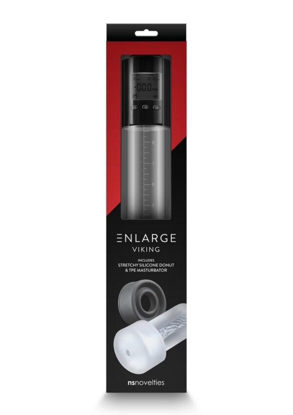 Enlarge Viking Rechargeable Penis Pump - Black/Clear - Image 4