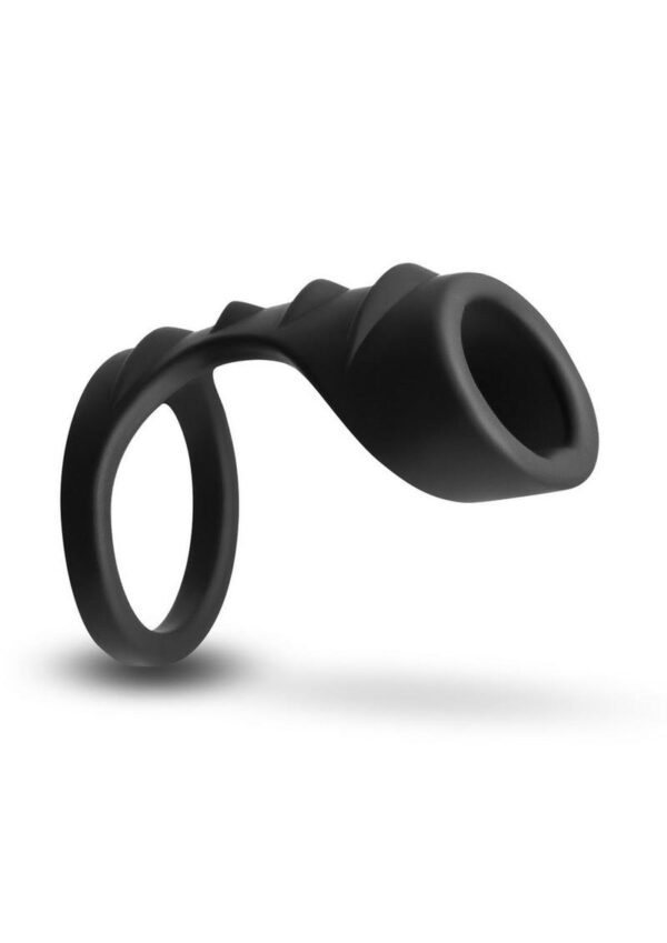 Renegade Bolster Silicone Cock Ring - Black - Image 2