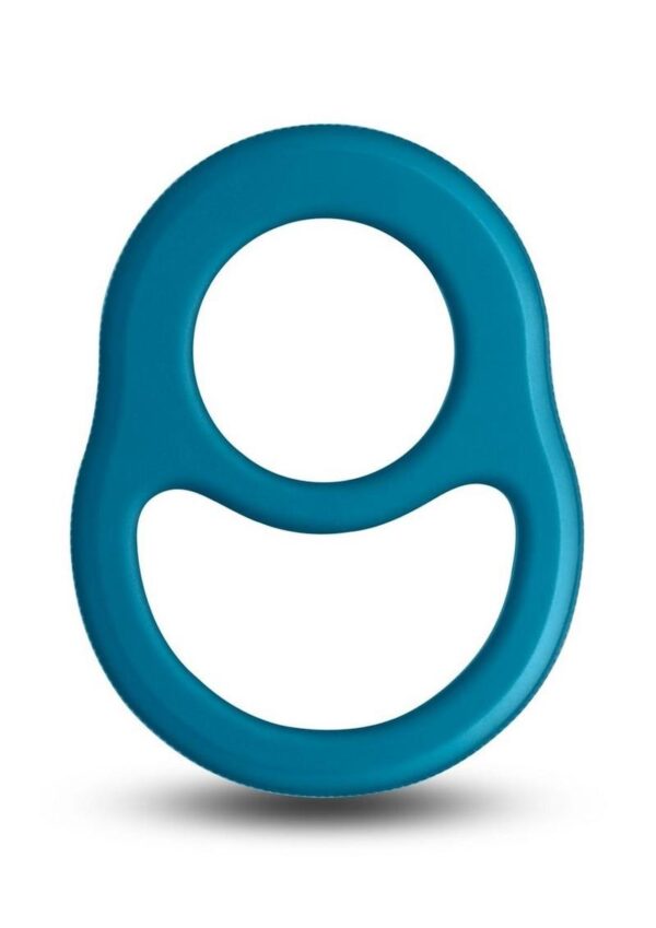 Renegade Cradle Silicone Cock Ring - Teal - Image 2
